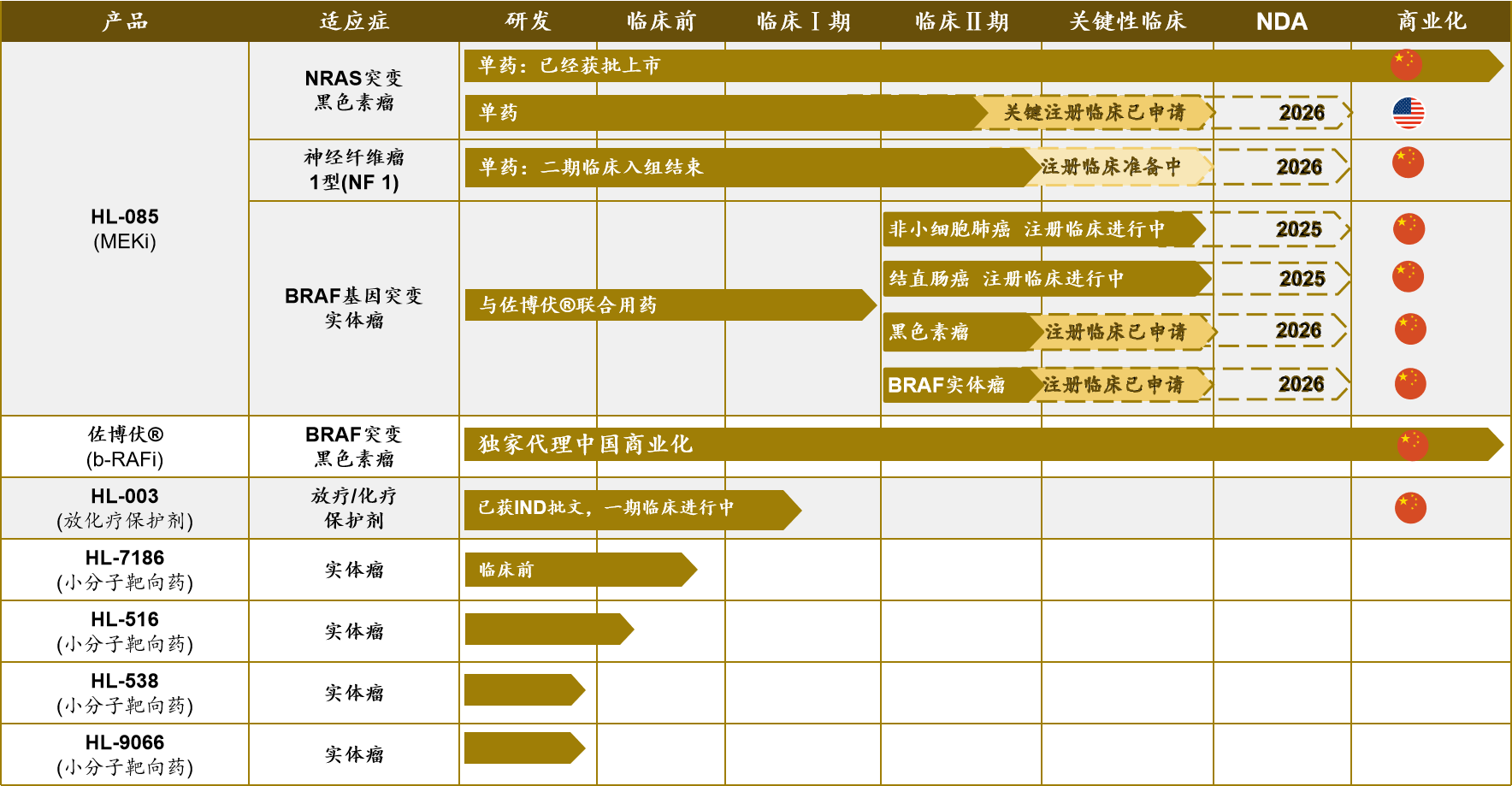 研发管线更新2024